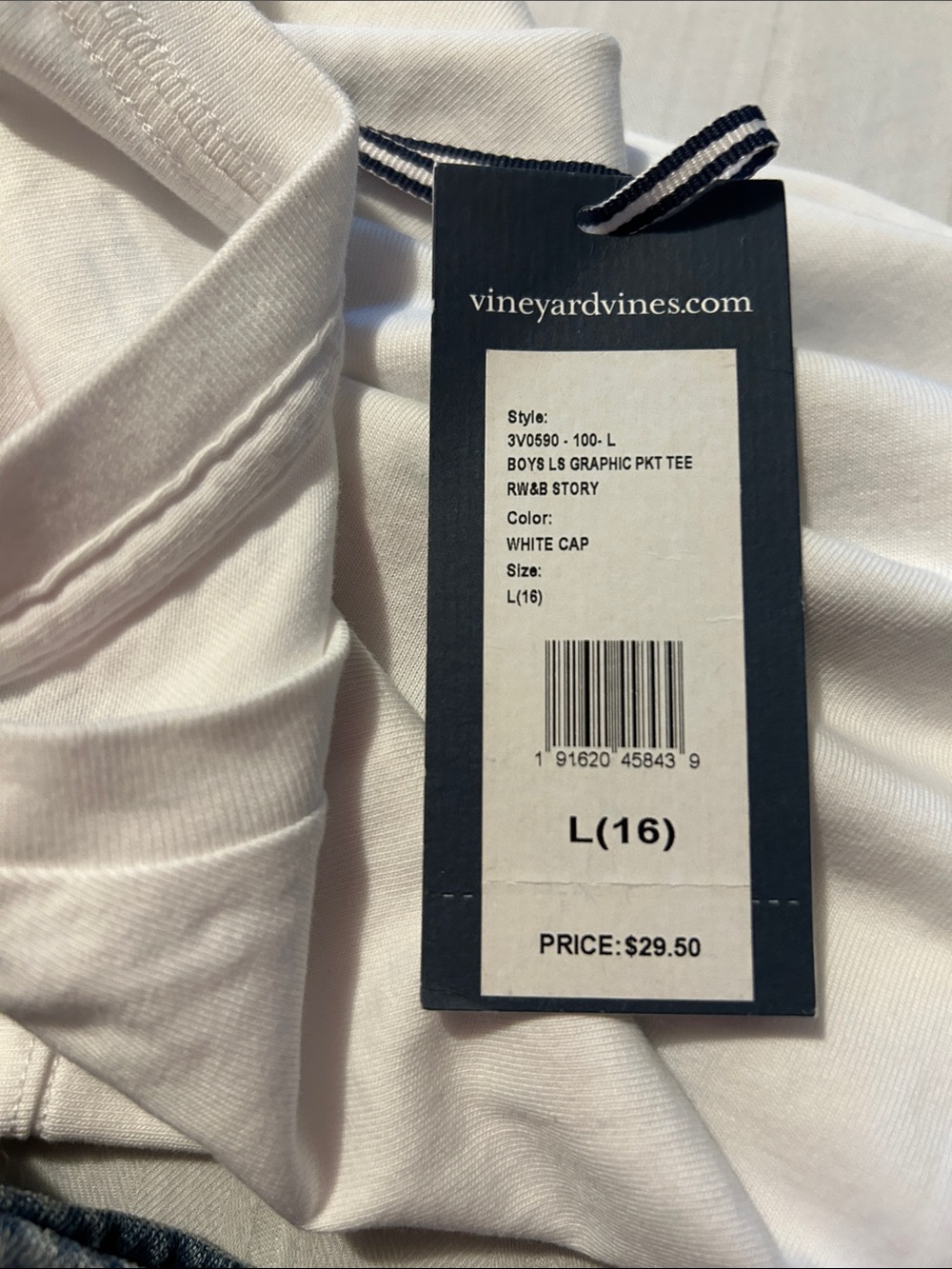 Vineyard Vines White Pocket T-Shirt - boys - Picture 7 of 7